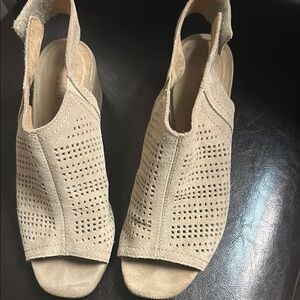 Sofft Cream Ankle Booties with Suede Finish